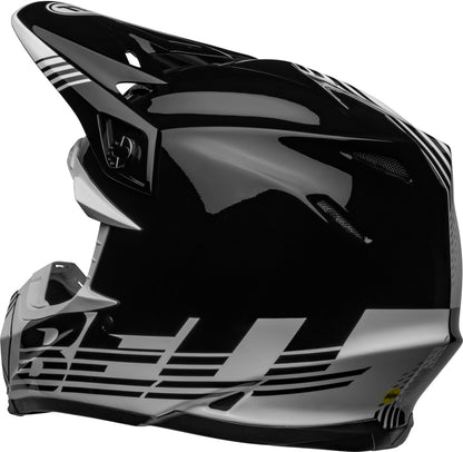 BELL Moto-9 Mips Helm - Louver Gloss Black/White