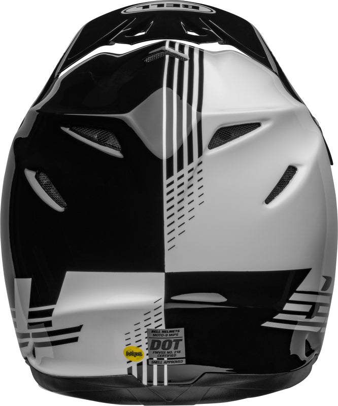 BELL Moto-9 Mips Helm - Louver Gloss Black/White