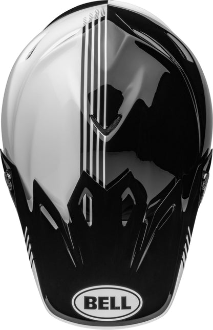 BELL Moto-9 Mips Helm - Louver Gloss Black/White