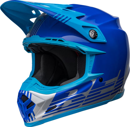 BELL Moto-9 Mips Helm - Louver Gloss Black/White