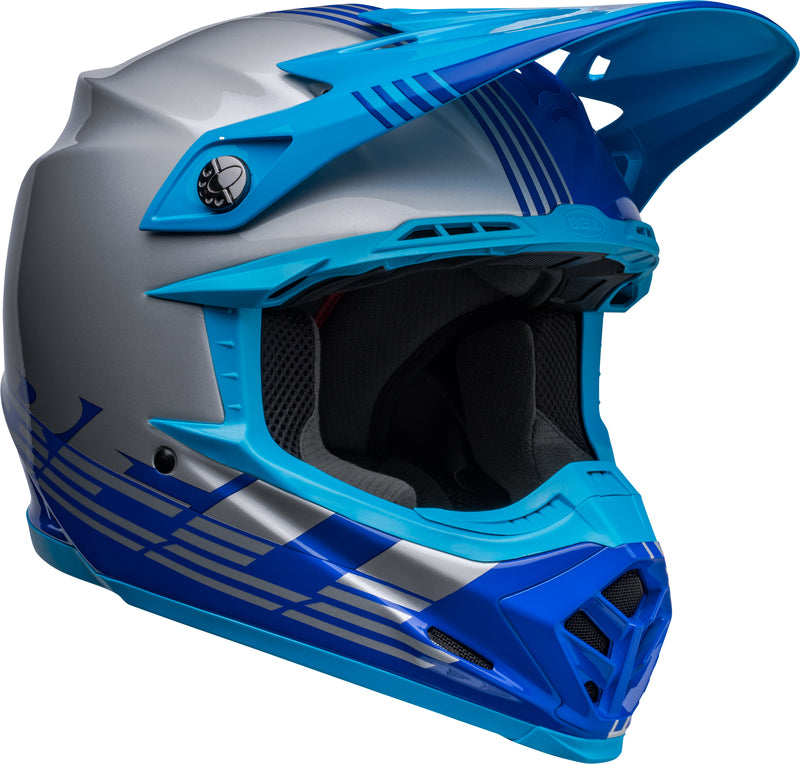 BELL Moto-9 Mips Helm - Louver Gloss Black/White