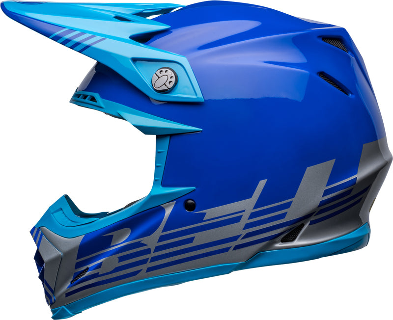 BELL Moto-9 Mips Helm - Louver Gloss Black/White