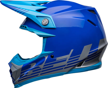 BELL Moto-9 Mips Helm - Louver Gloss Black/White