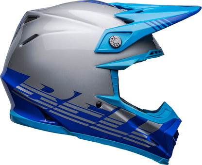 BELL Moto-9 Mips Helm - Louver Gloss Black/White