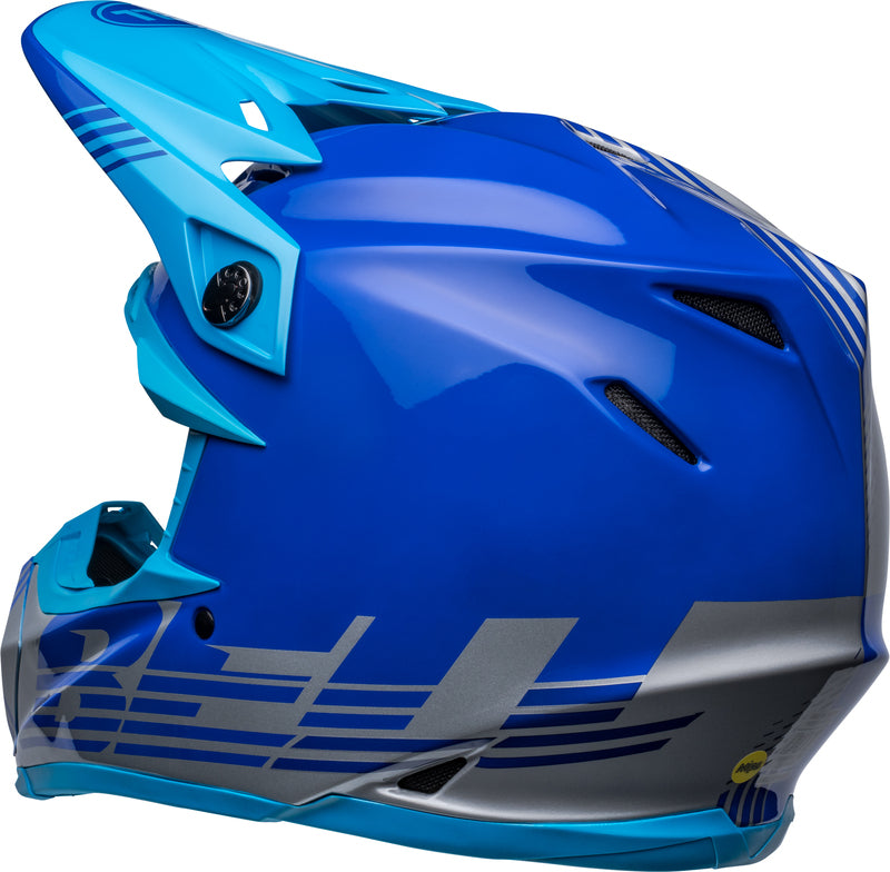 BELL Moto-9 Mips Helm - Louver Gloss Black/White