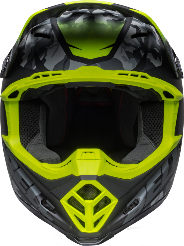BELL Moto-9 Mips Helm - Venom Matte Black Camo/Hi-Viz Yellow