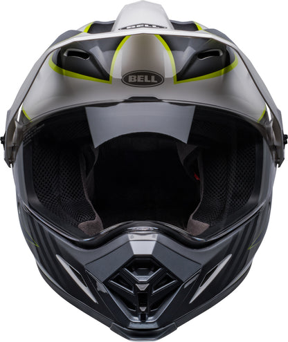 BELL MX-9 Adventure Mips Helm - Dalton Gloss White/Hi-Viz Yellow