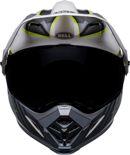 BELL MX-9 Adventure Mips Helm - Dalton Gloss White/Hi-Viz Yellow