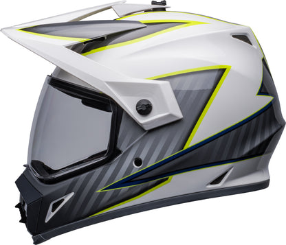 BELL MX-9 Adventure Mips Helm - Dalton Gloss White/Hi-Viz Yellow