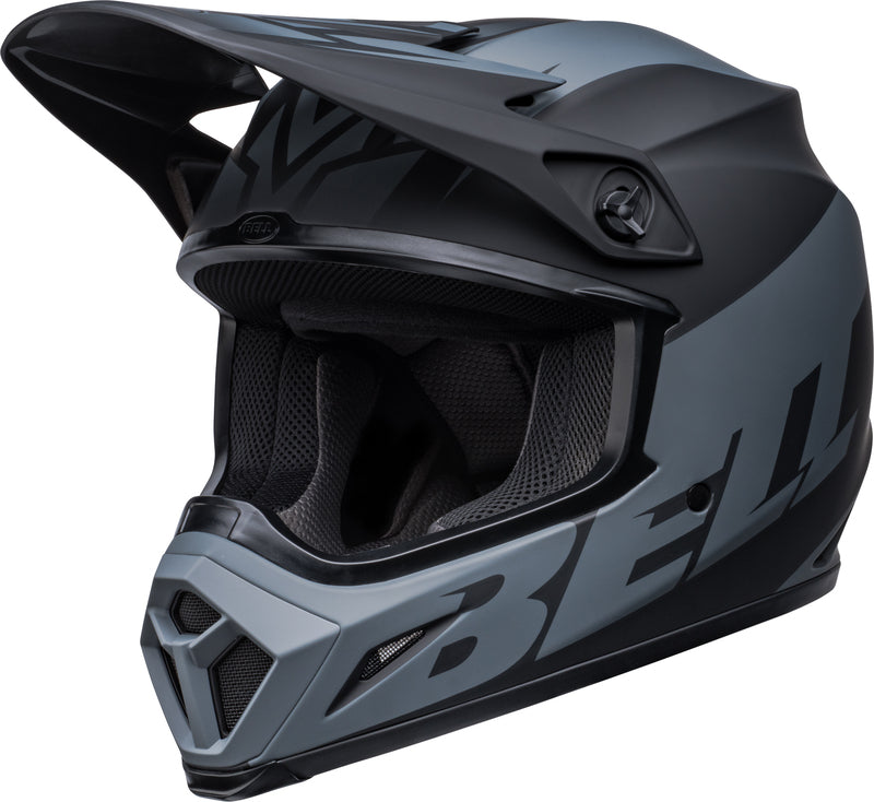 BELL MX-9 Mips Helm - Disrupt Matte Classic Blue/Hi-Viz Yellow