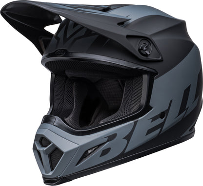 BELL MX-9 Mips Helm - Disrupt Matte Classic Blue/Hi-Viz Yellow