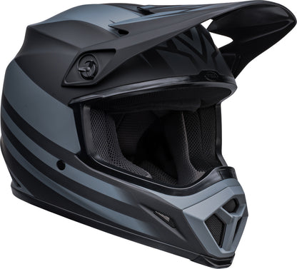 BELL MX-9 Mips Helm - Disrupt Matte Classic Blue/Hi-Viz Yellow