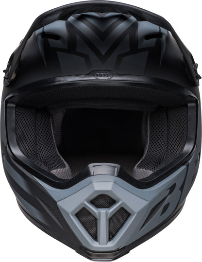 BELL MX-9 Mips Helm - Disrupt Matte Classic Blue/Hi-Viz Yellow