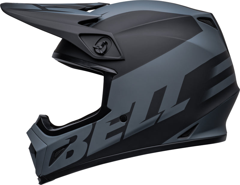 BELL MX-9 Mips Helm - Disrupt Matte Classic Blue/Hi-Viz Yellow