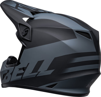 BELL MX-9 Mips Helm - Disrupt Matte Classic Blue/Hi-Viz Yellow