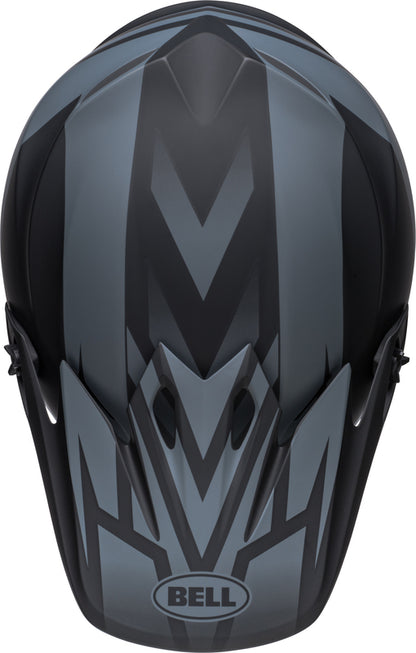 BELL MX-9 Mips Helm - Disrupt Matte Classic Blue/Hi-Viz Yellow