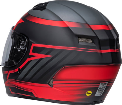 BELL Qualifier DLX Mips Helmet - Raiser Matte Black/Crimson