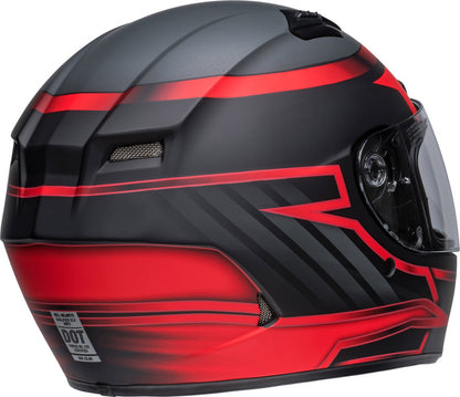 BELL Qualifier DLX Mips Helmet - Raiser Matte Black/Crimson