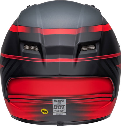 BELL Qualifier DLX Mips Helmet - Raiser Matte Black/Crimson