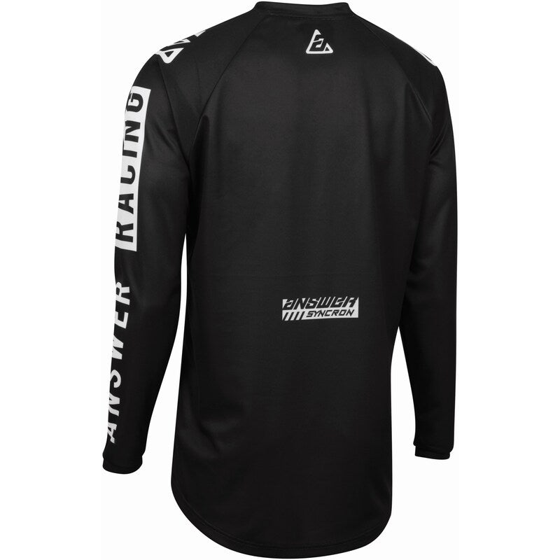 ANSWER A22 Syncron Merge Kids Jersey Black/White Size XL