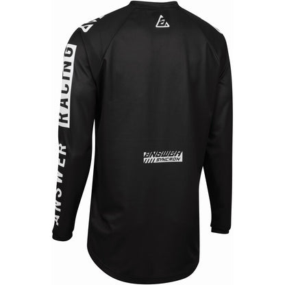 ANSWER A22 Syncron Merge Kids Jersey Black/White Size XL