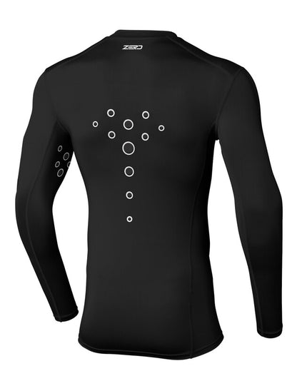 SEVEN Zero Staple compression laser cut jersey - black