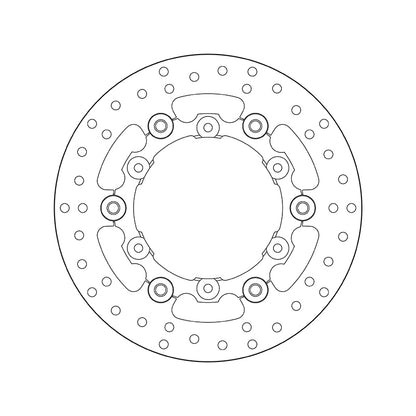 BREMBO Serie Oro ronde zwevende remschijven - set