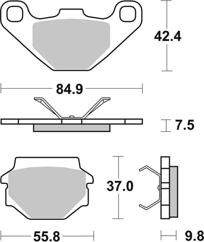 BREMBO Street Remblokken - 07BB0708 Carbon Ceramic