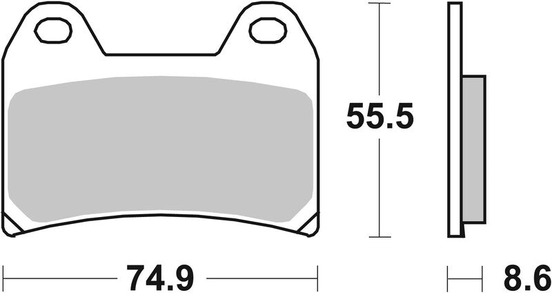 BREMBO Street Remblokken - 07BB19SA Gesinterd metaal