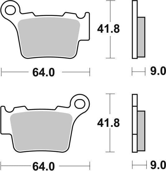 BREMBO Off-Road Remblokken - 07BB27SD Gesinterd metaal