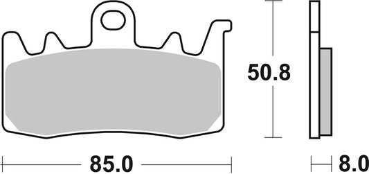 BREMBO Street Remblokken - 07BB38SA Gesinterd metaal