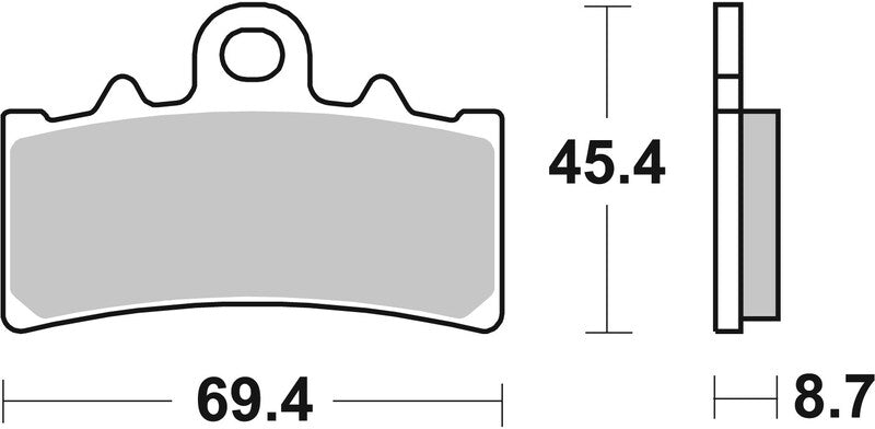 BREMBO Street Remblokken - 07GR18SA Gesinterd metaal
