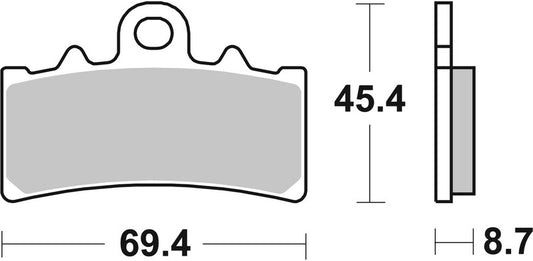 BREMBO Street Remblokken - 07GR18SA Gesinterd metaal