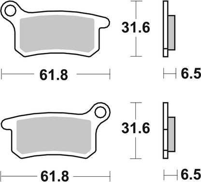 BREMBO Off-Road Remblokken - 07GR69SX Gesinterd metaal