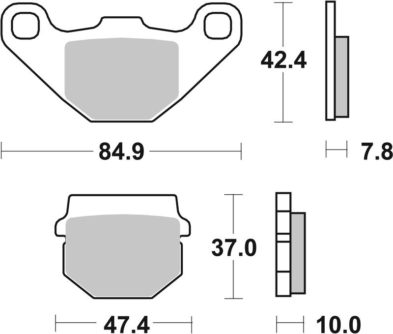 BREMBO Street Remblokken - 07HO1118 Carbon Ceramic