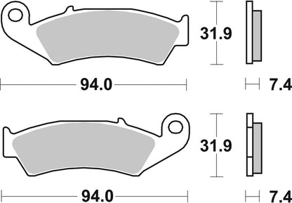 BREMBO Street Remblokken - 07HO2506 Carbon Ceramic