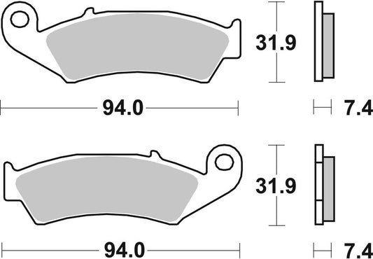 BREMBO Off-Road Remblokken - 07HO25SD Gesinterd metaal