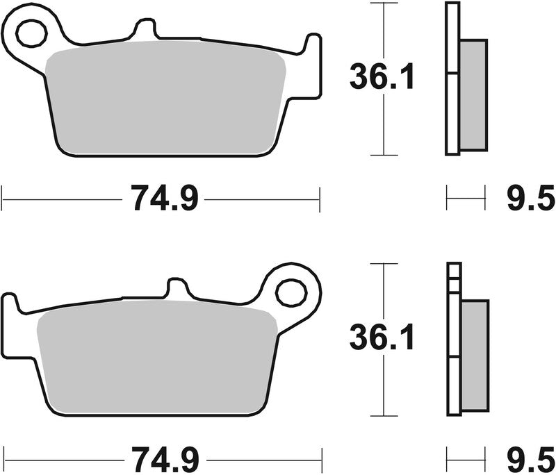 BREMBO Off-Road Remblokken - 07HO26SD Gesinterd metaal