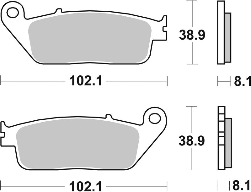 BREMBO Street Remblokken - 07HO30LA Gesinterd metaal
