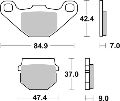 BREMBO Off-Road Remblokken - 07KA07SD Gesinterd metaal