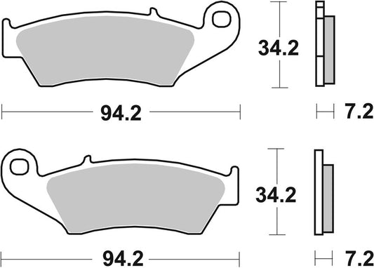 BREMBO Off-Road Remblokken - 07KA17SD Gesinterd metaal