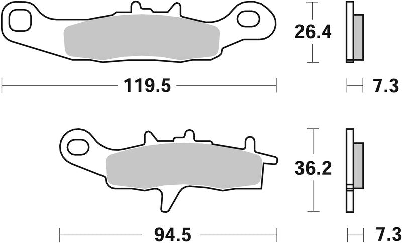 BREMBO Off-Road Remblokken - 07KA22SD Gesinterd metaal