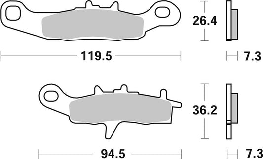 BREMBO Off-Road Remblokken - 07KA22SX Gesinterd metaal