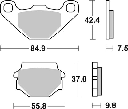 BREMBO Off-Road Remblokken - 07KS04SD Gesinterd metaal