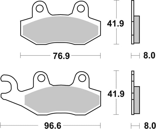 BREMBO Off-Road Remblokken - 07SU12SD Gesinterd metaal