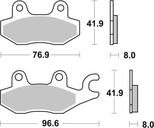 BREMBO Street Remblokken - 07YA22SA Gesinterd metaal