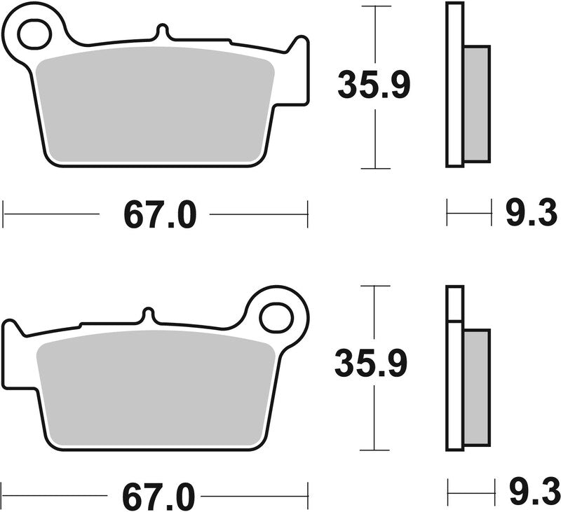 BREMBO Off-Road Remblokken - 07YA41SD Gesinterd metaal