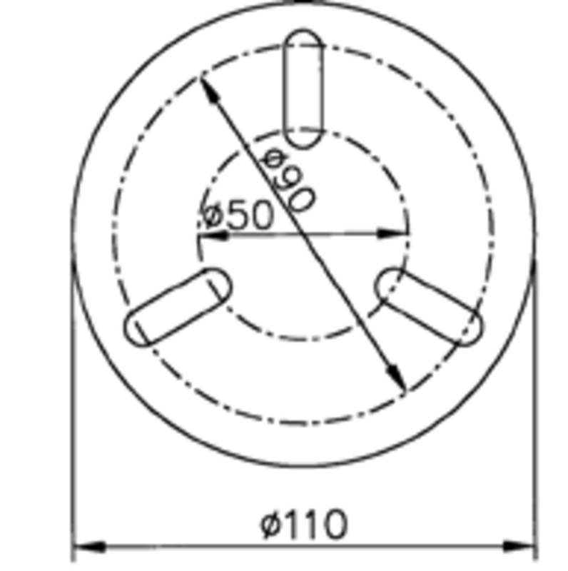 FLYWHEEL PULLER 3 POINTS YAMAHA 250/600 SCOOTER-MOTORCYCLE 3 OLBOW POINTS - DISTANCE 50-90MM 