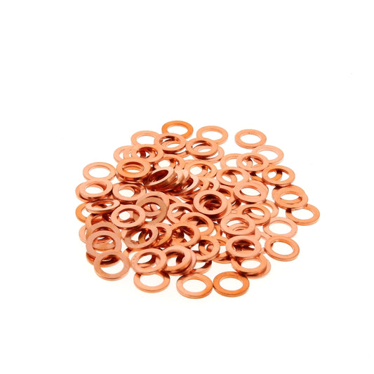 KOPEREN RINGEN 6X10X1,0  PACK VAN 100 STUKS