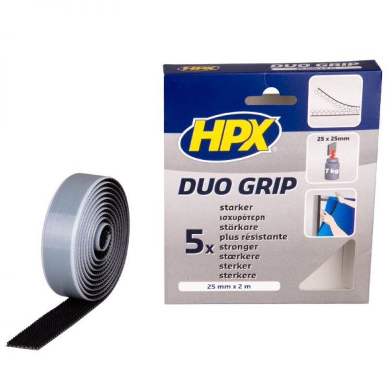 DUO GRIP TAPE BLACK - 25MM X 2 M